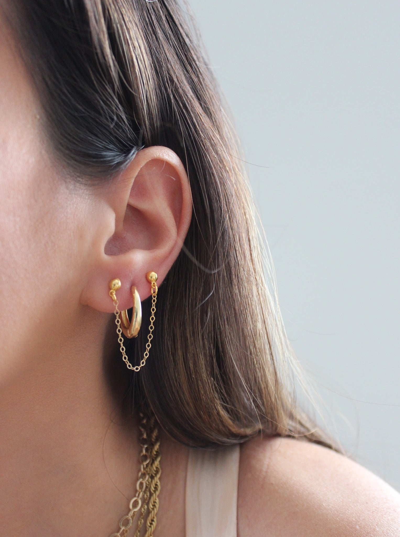 Tiny Stud Earrings - Round Minimalist Earrings - Minimalist Earrings S