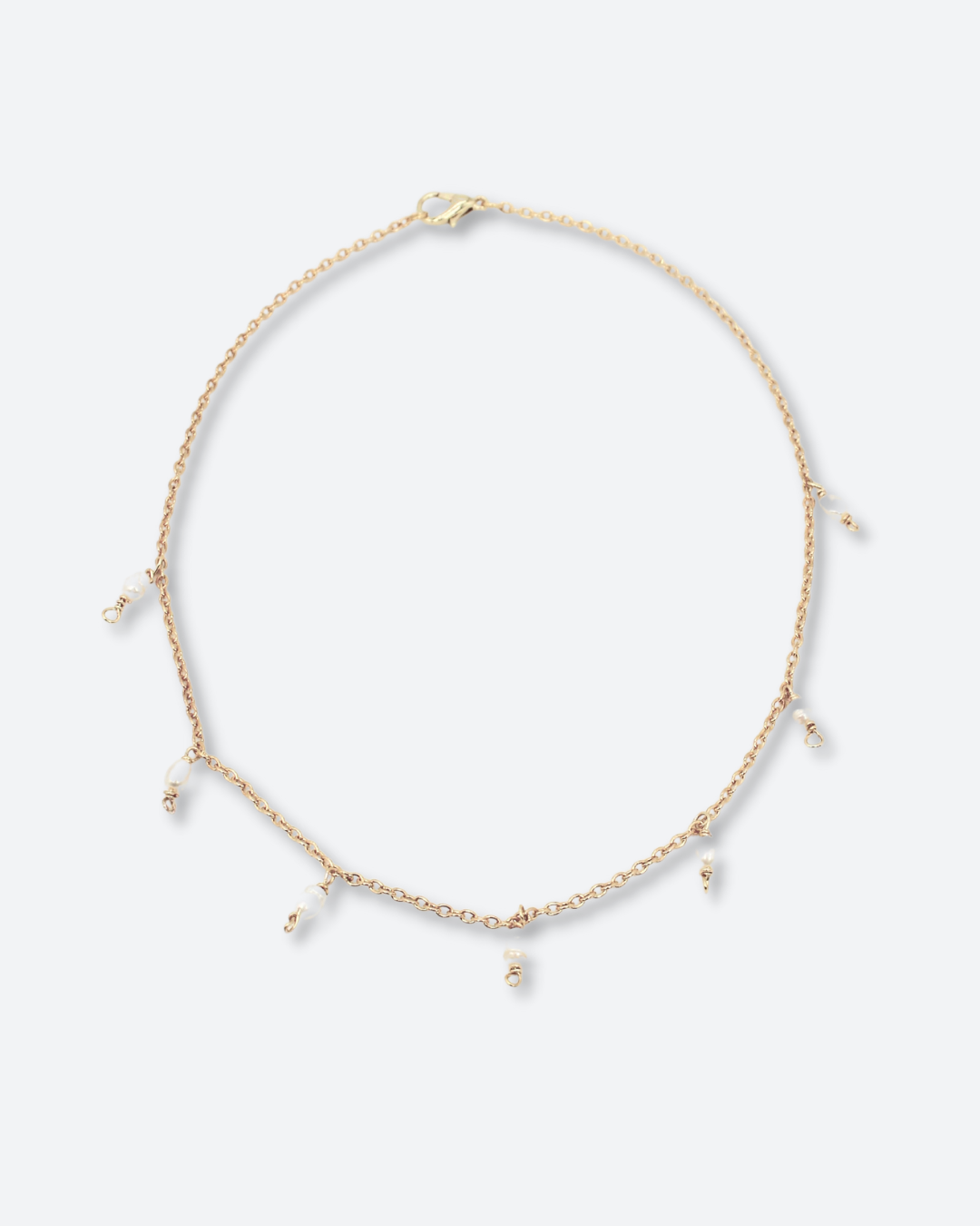 Bella Pearl Golden Necklace - Salty Threads