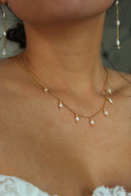 Load image into Gallery viewer, Bella Pearl Golden Necklace - Salty Threads