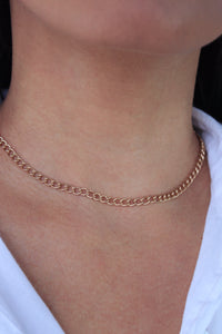 Celine Gold Curb Link Chocker - Salty Threads