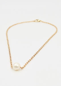 Ariana Single Pearl Necklace - Salty Threads