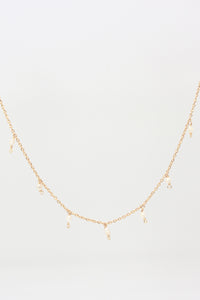 Bella Pearl Golden Necklace - Salty Threads